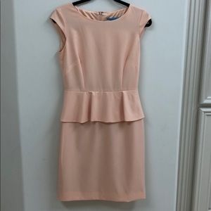 Antonio Melani Peach Peplum Dress